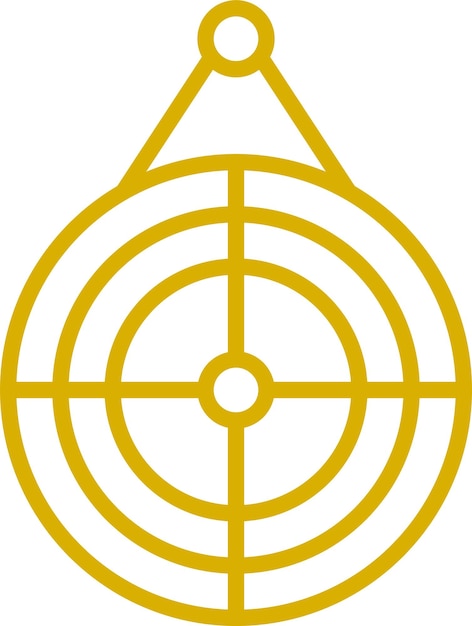 Diseño vectorial Estilo del icono objetivo