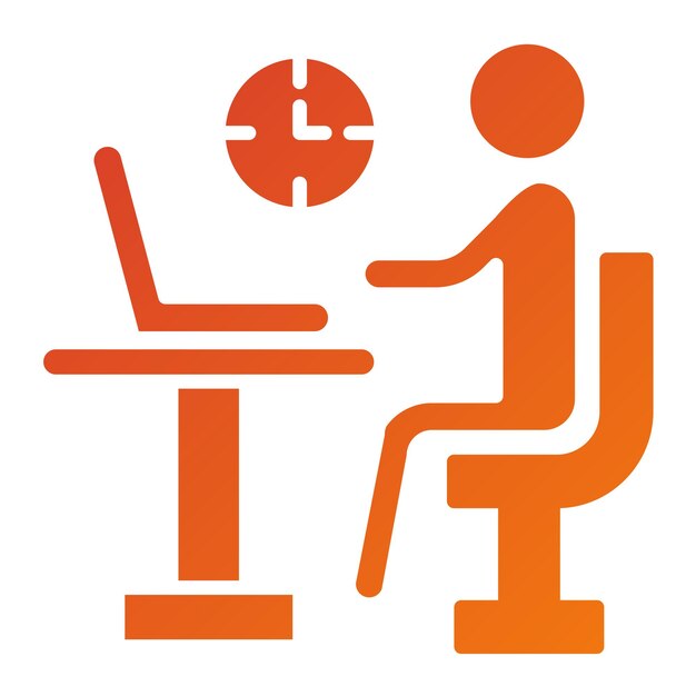 Diseño vectorial Estilo de icono ocupado