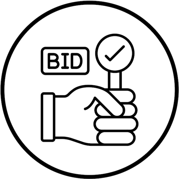 Diseño vectorial Estilo del icono de oferta ausente