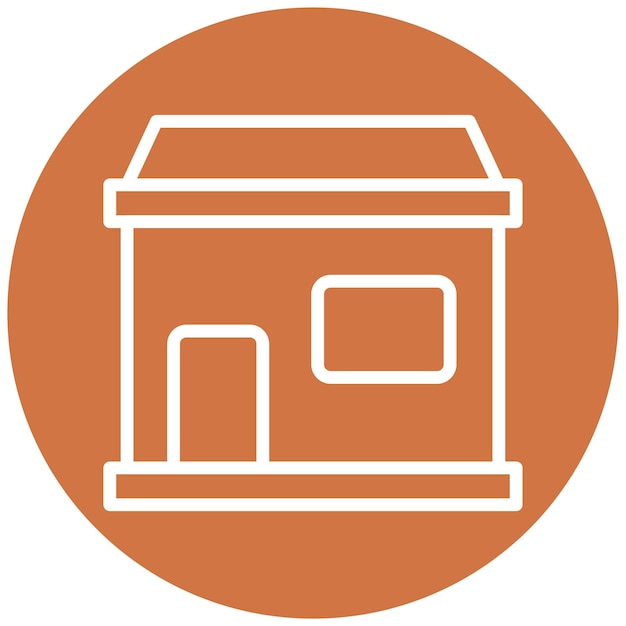Diseño vectorial Estilo del icono de la oficina de correos