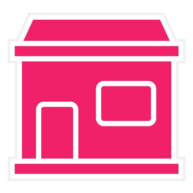 Diseño vectorial Estilo del icono de la oficina de correos