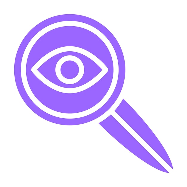 Diseño vectorial del estilo del icono del oftalmólogo