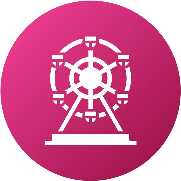 Diseño vectorial Estilo del icono del Ojo de Londres