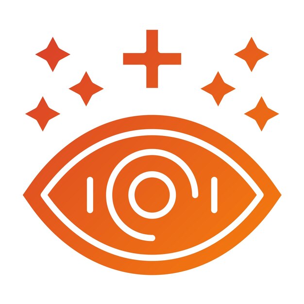Diseño vectorial Estilo de icono de ojo saludable