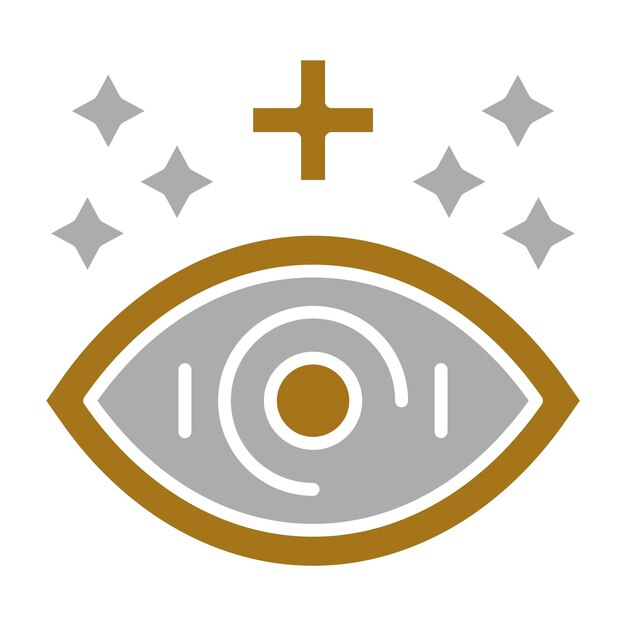 Diseño vectorial Estilo de icono de ojo saludable