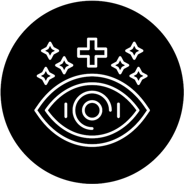 Diseño vectorial Estilo de icono de ojo saludable