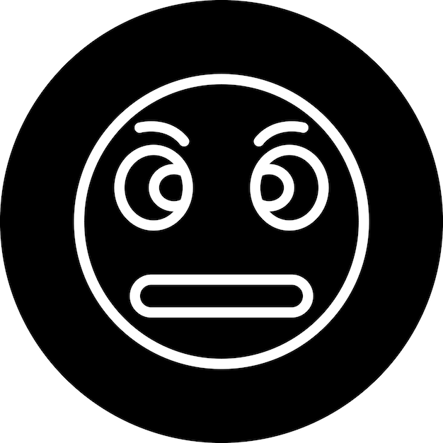 Diseño vectorial Estilo del icono de los ojos rodantes