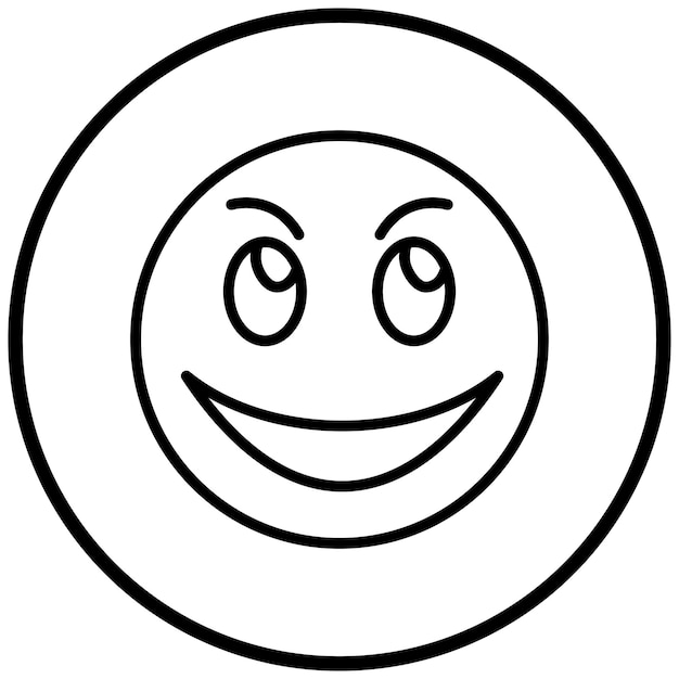Diseño vectorial Estilo del icono de los ojos rodantes