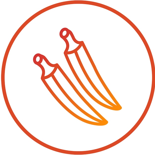 Diseño vectorial Estilo de icono Okra