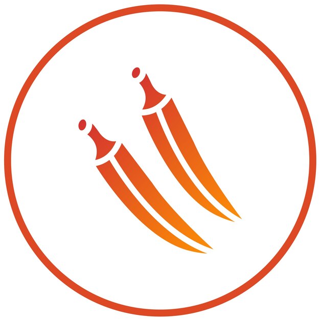 Diseño vectorial Estilo de icono Okra