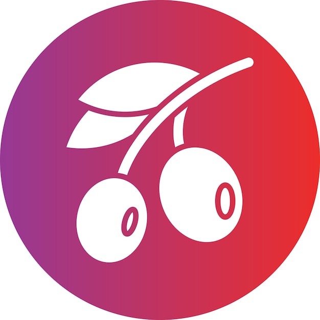 Diseño vectorial Estilo de icono de oliva