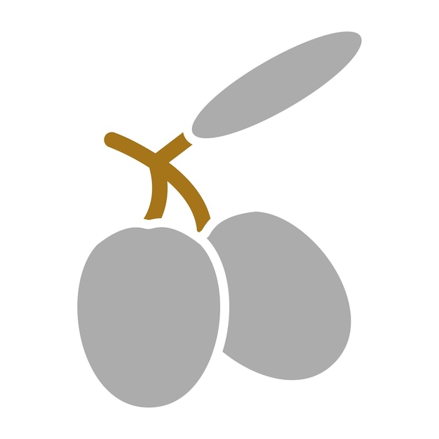 Diseño vectorial Estilo de icono de oliva