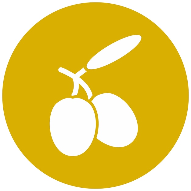 Diseño vectorial Estilo de icono de oliva