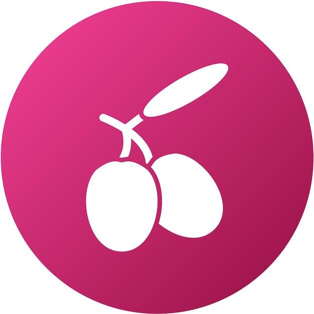 Diseño vectorial Estilo de icono de oliva