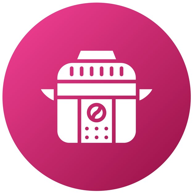 Diseño vectorial Estilo del icono de la olla instantánea