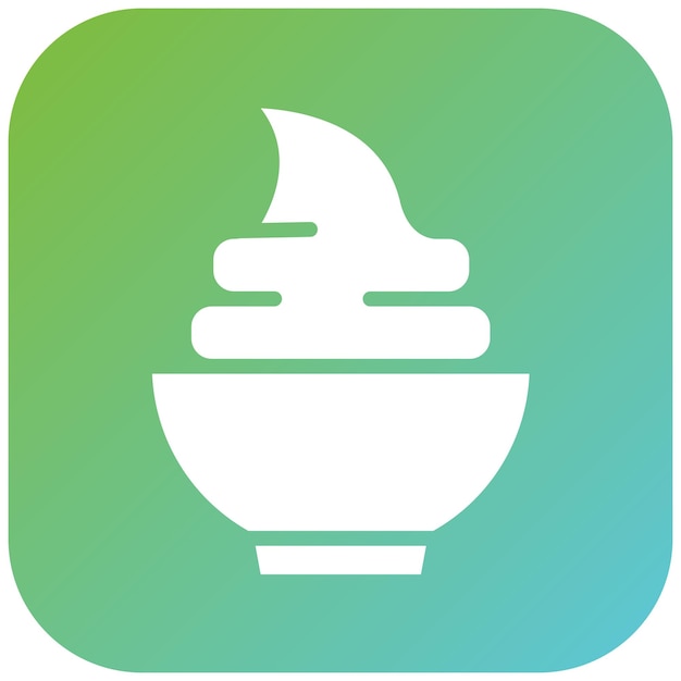 Diseño vectorial Estilo de icono de onda de Wasabi