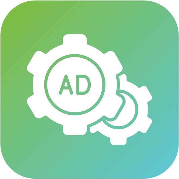 Diseño vectorial Estilo del icono de optimización de anuncios
