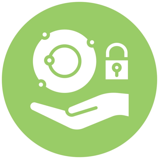 Diseño vectorial Estilo de icono de órbita segura