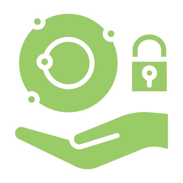 Diseño vectorial Estilo de icono de órbita segura