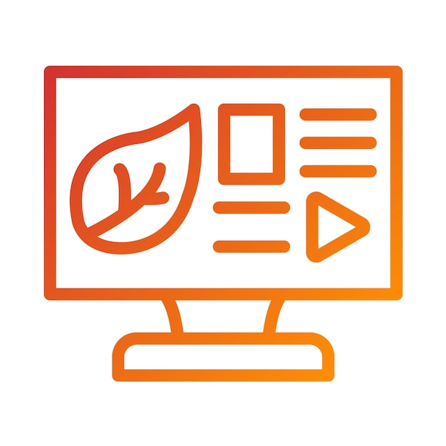 Diseño vectorial Estilo de icono orgánico