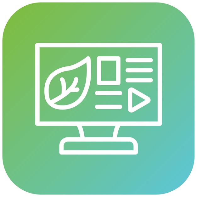 Diseño vectorial Estilo de icono orgánico