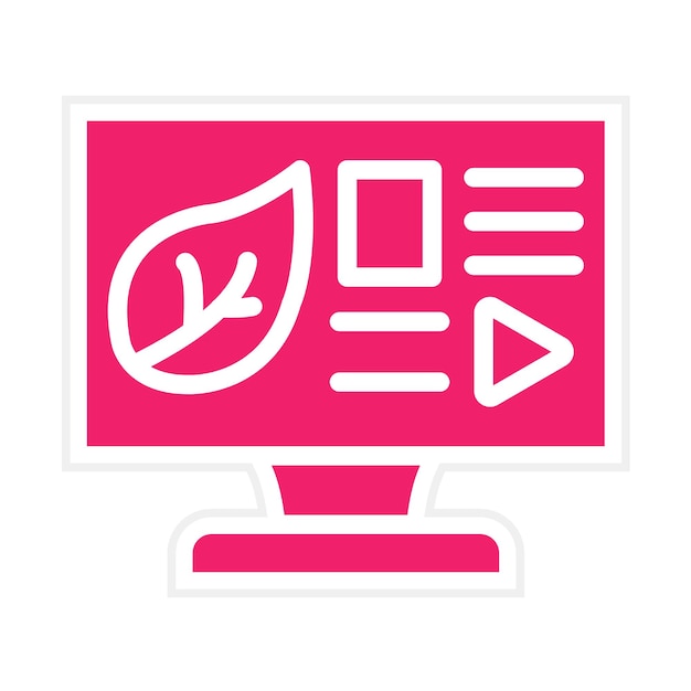 Diseño vectorial Estilo de icono orgánico