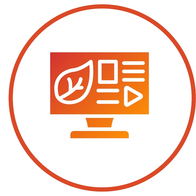 Diseño vectorial Estilo de icono orgánico