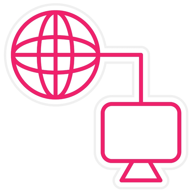 Diseño vectorial de estilo de icono de origen