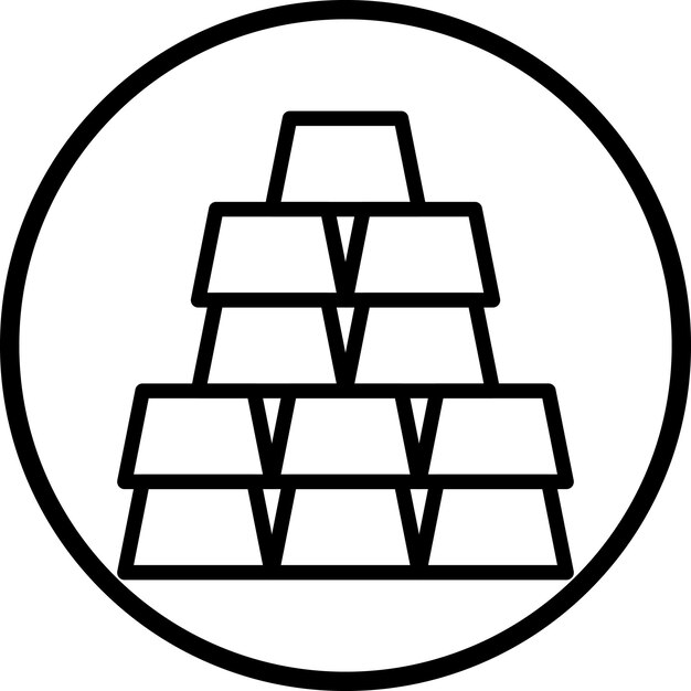 Diseño vectorial Estilo de icono de oro