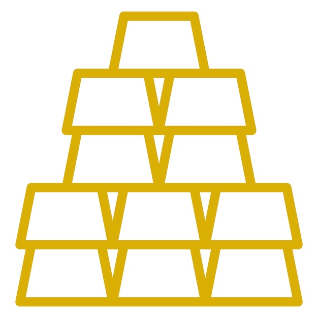 Diseño vectorial Estilo de icono de oro