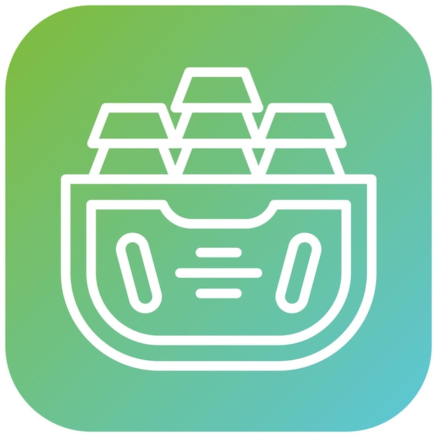 Diseño vectorial Estilo de icono de oro