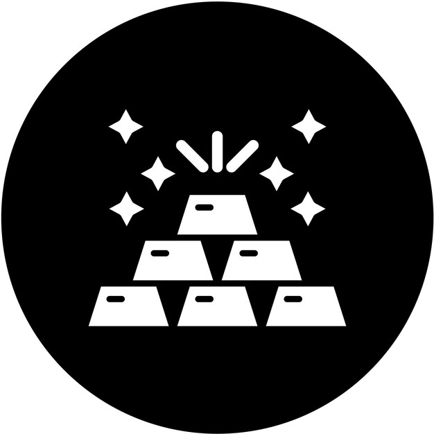 Diseño vectorial Estilo de icono de oro