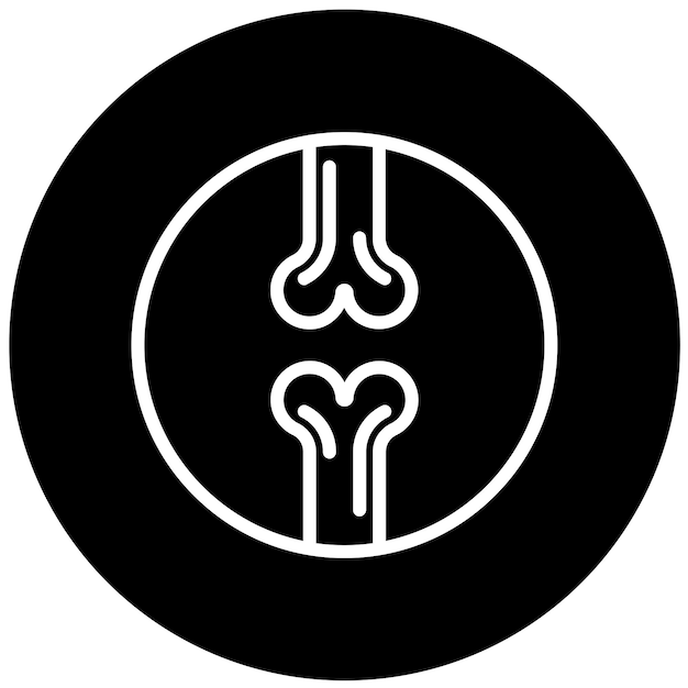 Diseño vectorial de estilo de icono ortopédico