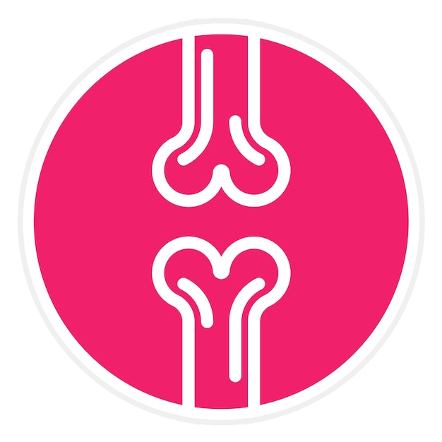 Diseño vectorial de estilo de icono ortopédico
