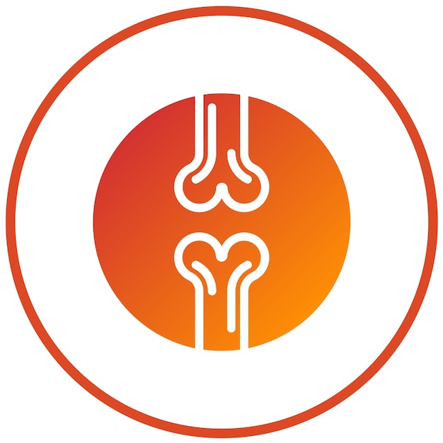 Diseño vectorial de estilo de icono ortopédico
