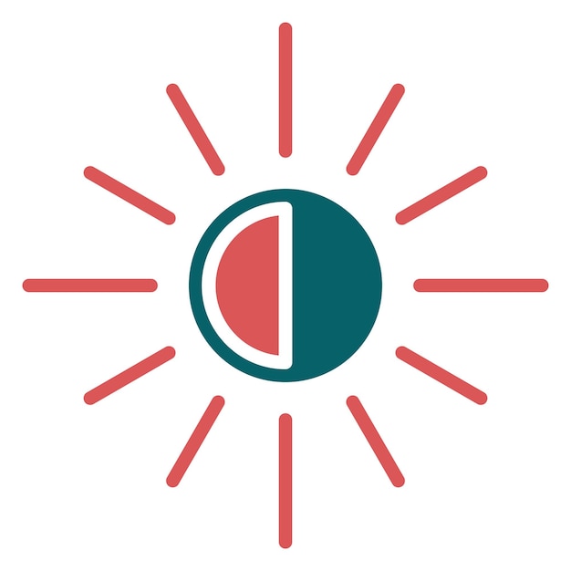 Diseño vectorial Estilo de icono oscuro