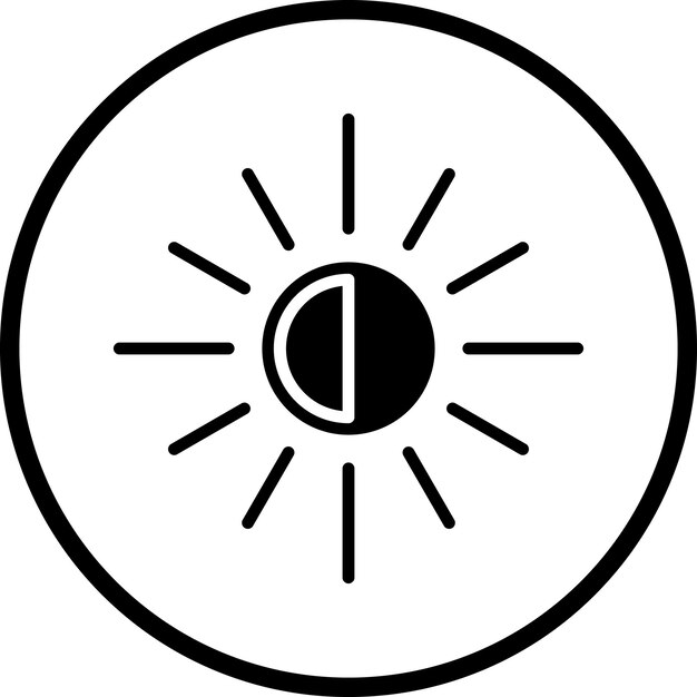 Diseño vectorial Estilo de icono oscuro