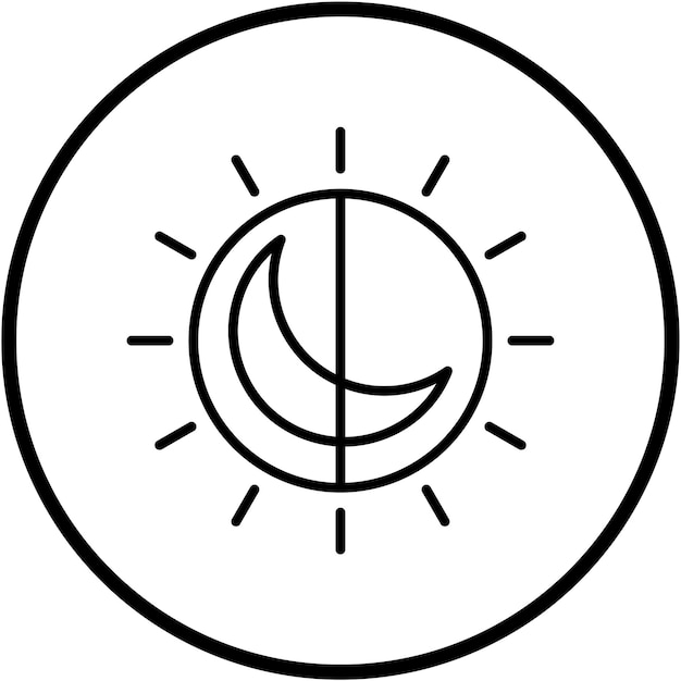 Diseño vectorial Estilo de icono oscuro