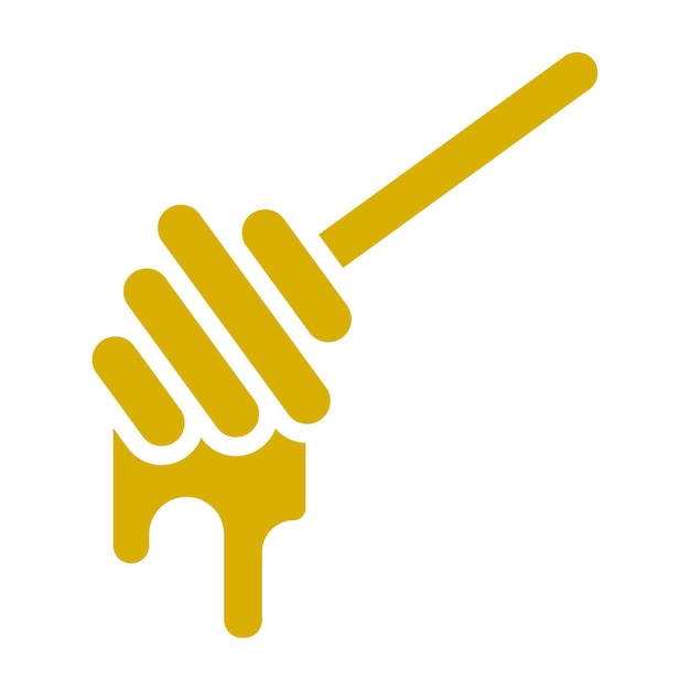 Diseño vectorial Estilo del icono del oso de miel