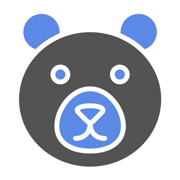 Diseño vectorial Estilo del icono del oso