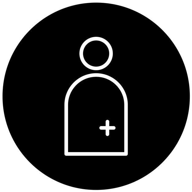 Diseño vectorial Estilo del icono de la ostomía