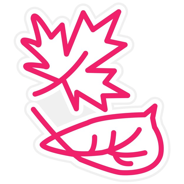 Diseño vectorial Estilo de icono de otoño
