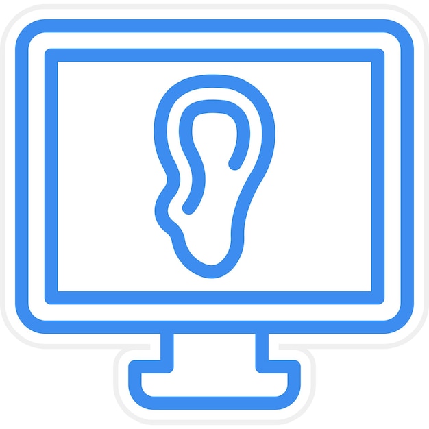 Diseño vectorial Estilo del icono del oyente de eventos