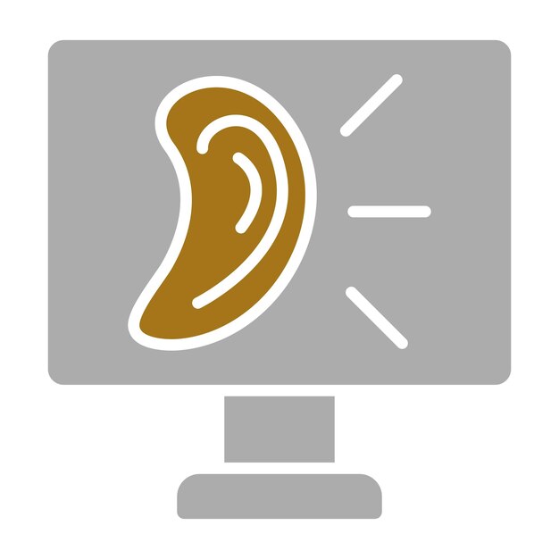 Diseño vectorial Estilo del icono del oyente de eventos