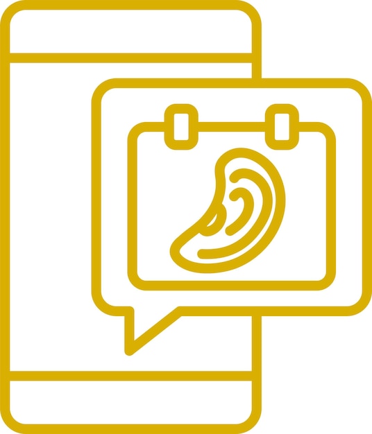 Diseño vectorial Estilo del icono del oyente de eventos