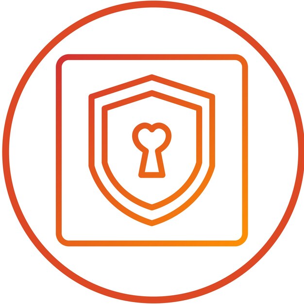 Diseño vectorial Estilo del icono del pacto seguro