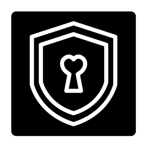 Diseño vectorial Estilo del icono del pacto seguro