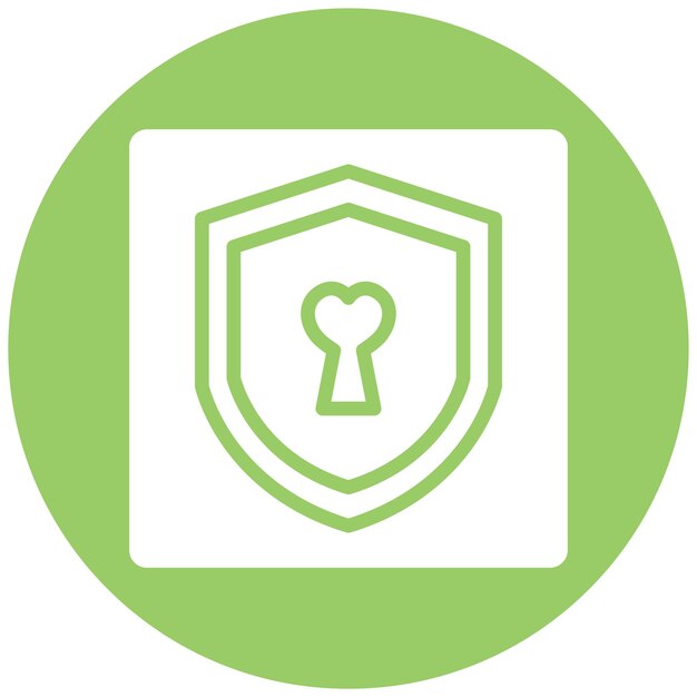 Diseño vectorial Estilo del icono del pacto seguro
