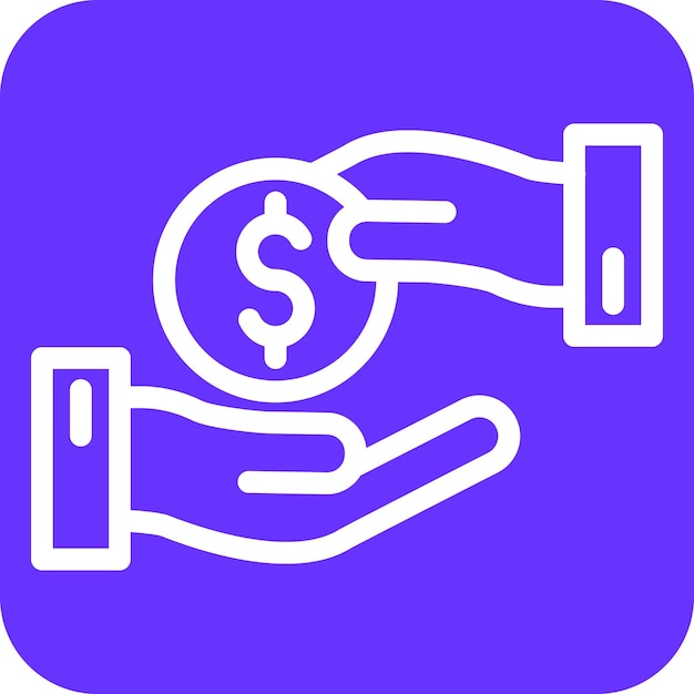 Diseño vectorial Estilo de icono pagable