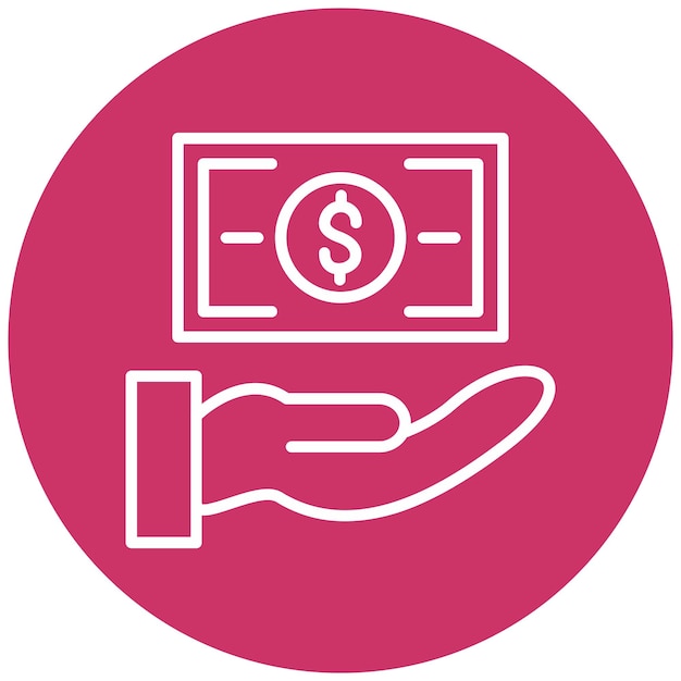 Diseño vectorial Estilo de icono pagable